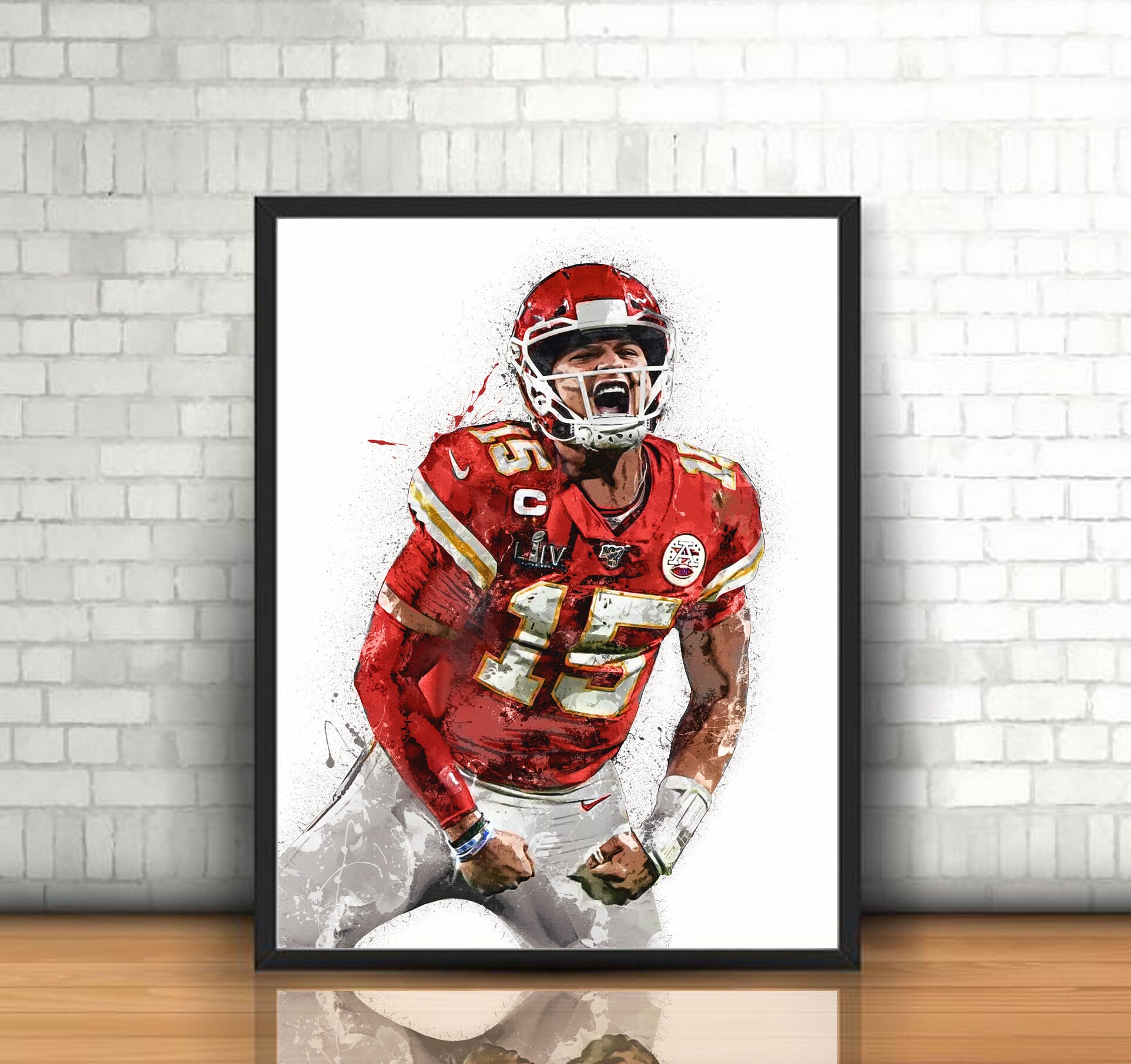 Patrick Mahomes Kansas City Chiefs Poster Art Style Decor Home Decor Patrick Mahomes Kansas City Chiefs Poster Art Style Decor Home Decor