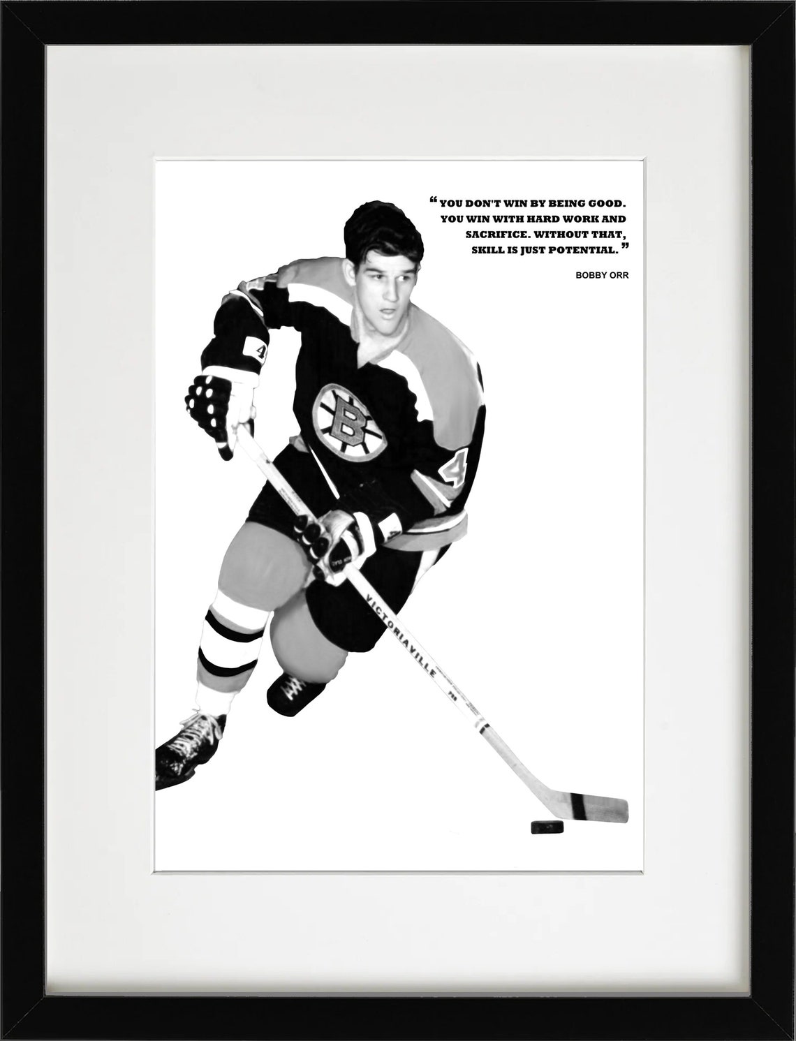 Bobby Orr Poster Canvas Boston Bruins for Wall Art Decor | Etsy