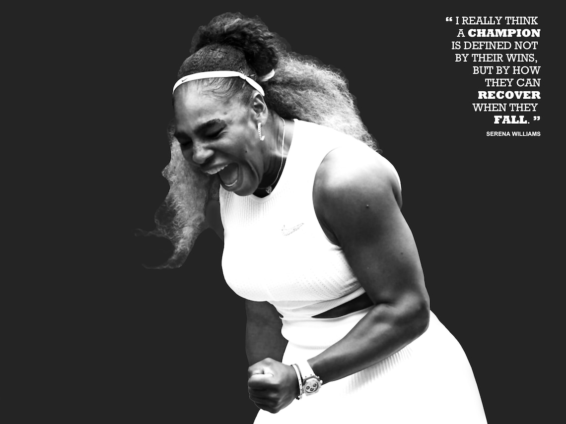 Serena Williams Poster Canvas Prints Black White For Wall Etsy serena-williams-poster-canvas-prints-black-white-for-wall-etsy