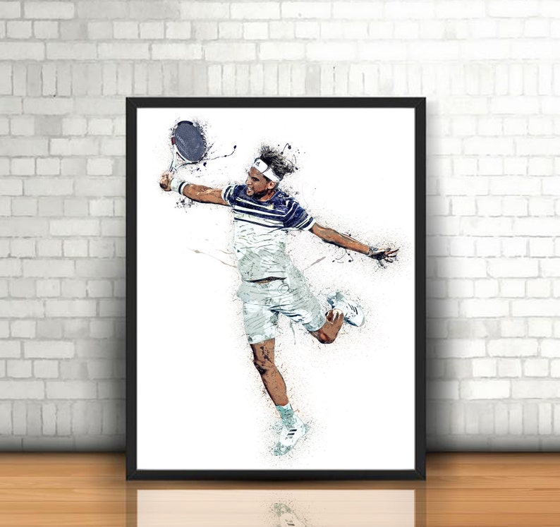 Dominic Thiem poster canvas painting artwork wall Art | Etsy