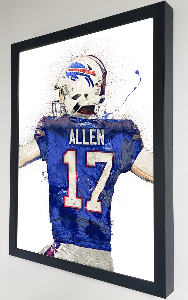 Josh Allen poster Buffalo Bills Canvas Wall Art Decor Gym