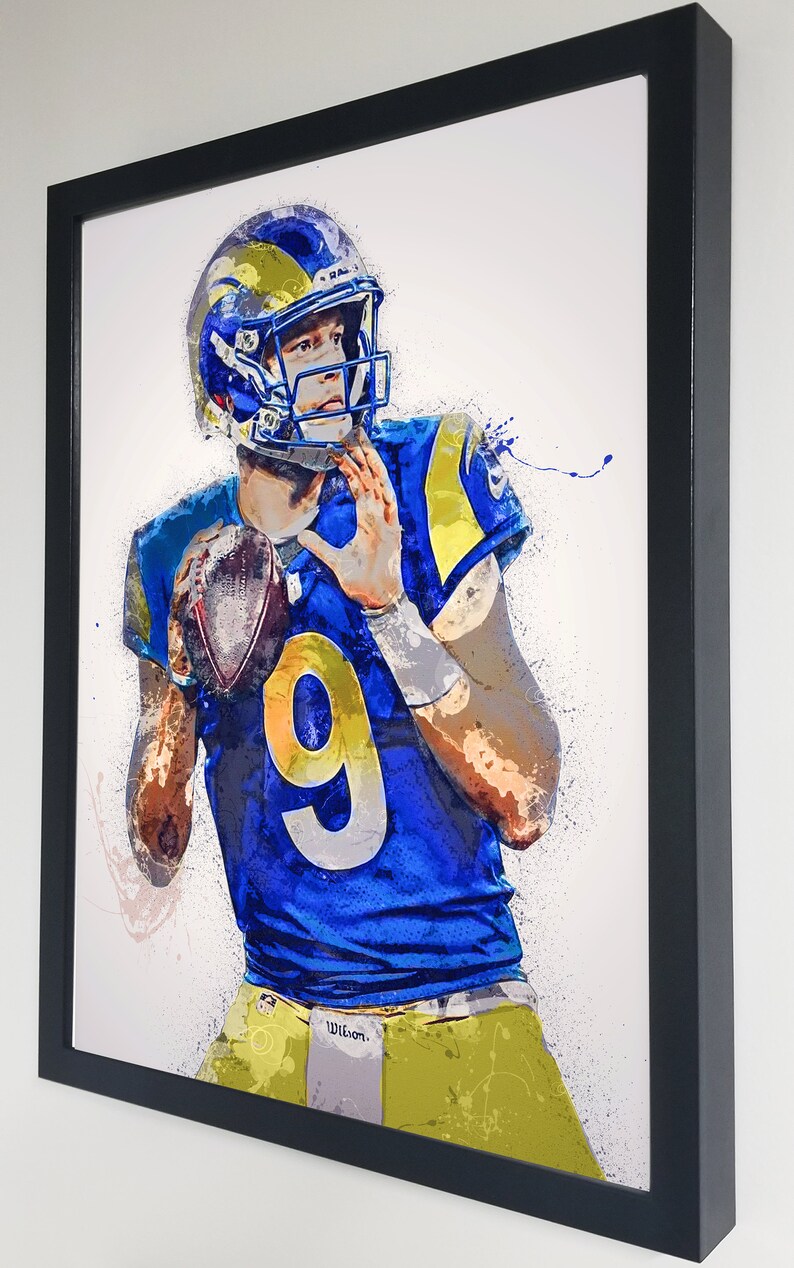 Matthew Stafford Poster Canvas Los Angeles Rams Wall Art Etsy