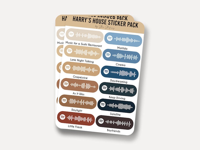 Harry Styles 'harry's House' Spotify Code Sticker Etsy Canada