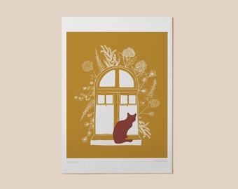 Affiche Chat Etsy Affiche Chat Etsy