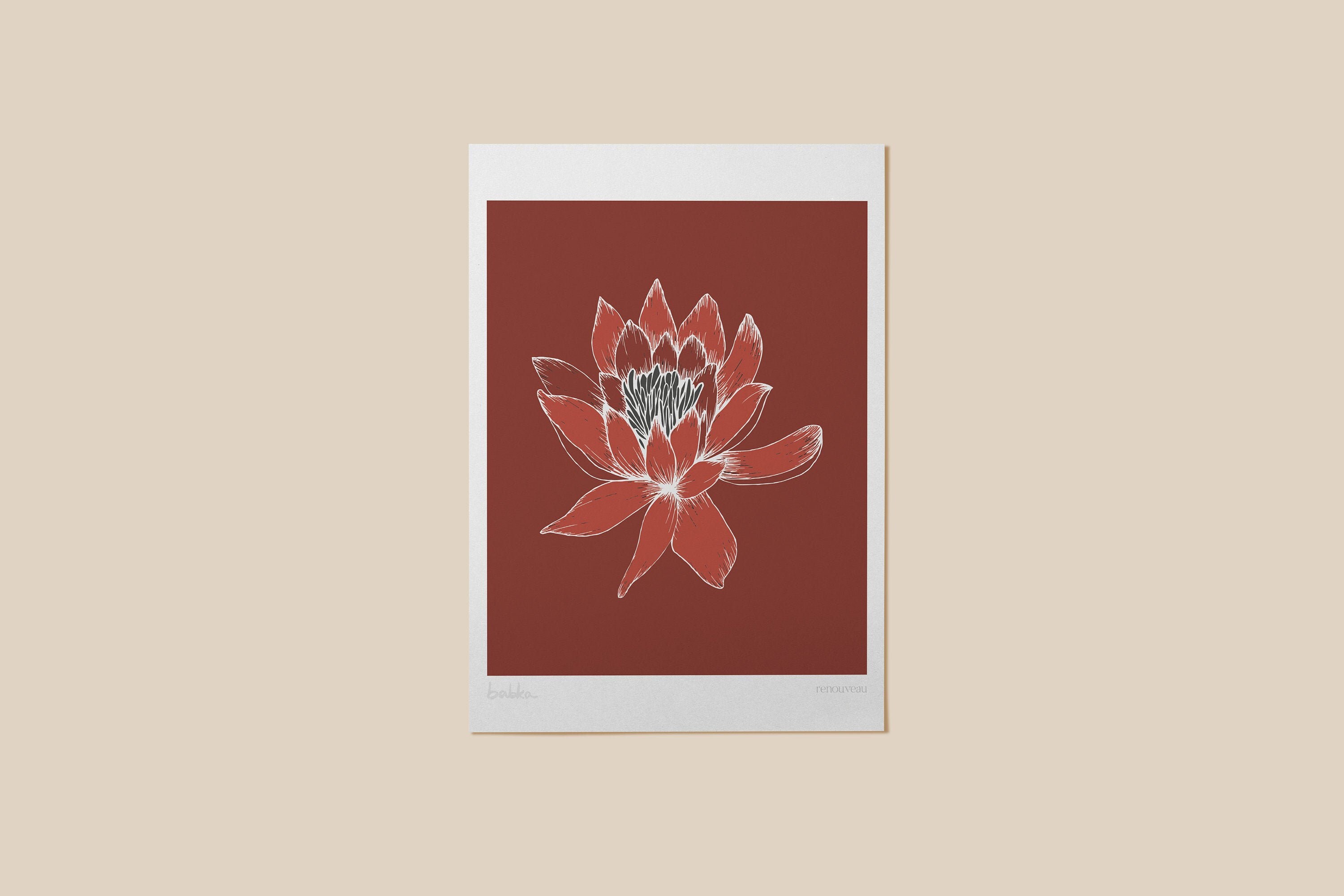 Affiche Renaissance - Fond Couleur