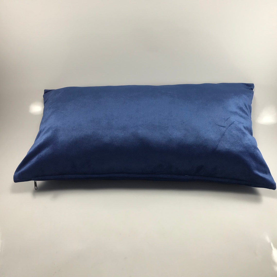Royal Blue Velvet Throw Pillow Cover Indigo Luxury Velvet Etsy