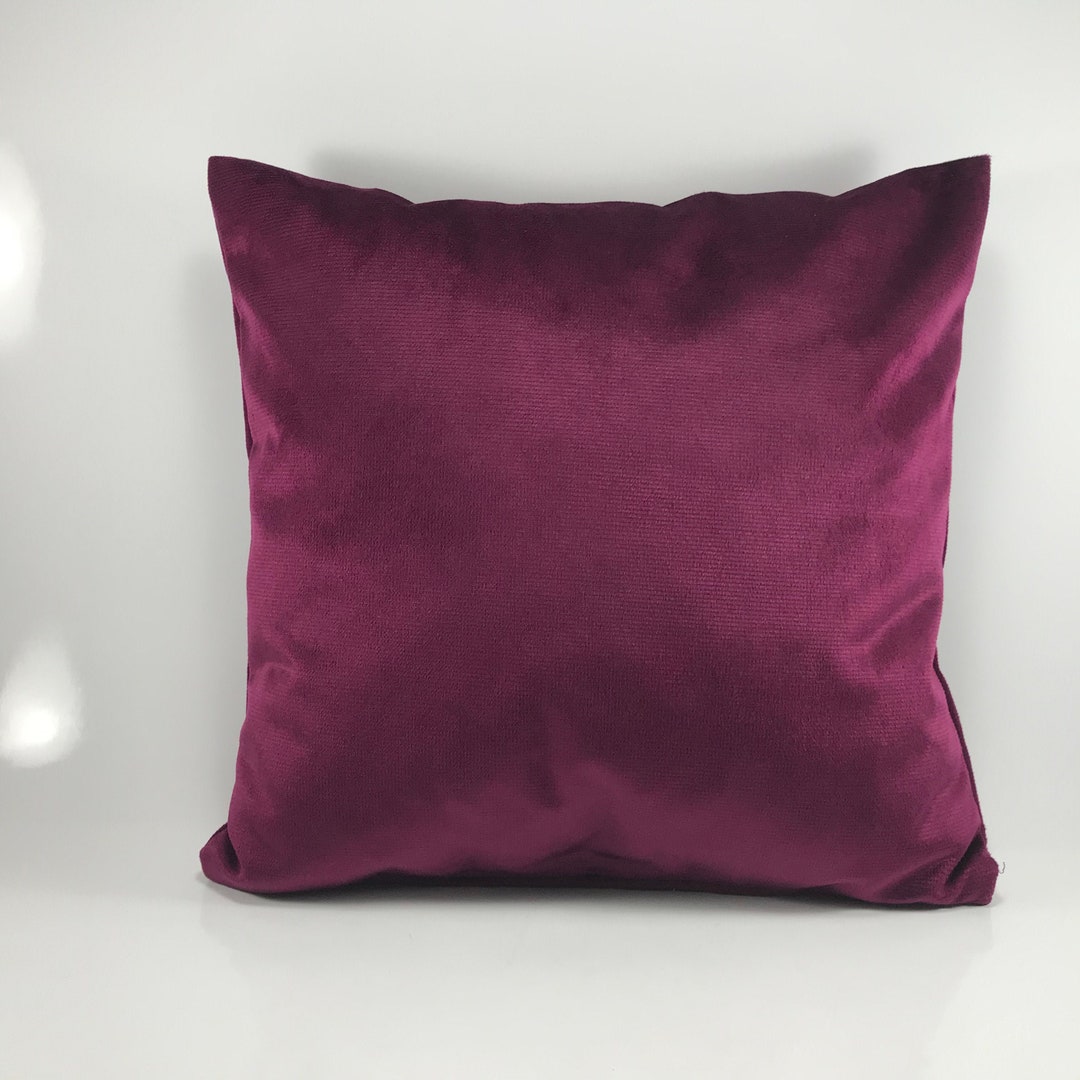 Purple Velvet Throw Pillow Cover Purple Luxury Velvet Etsy
