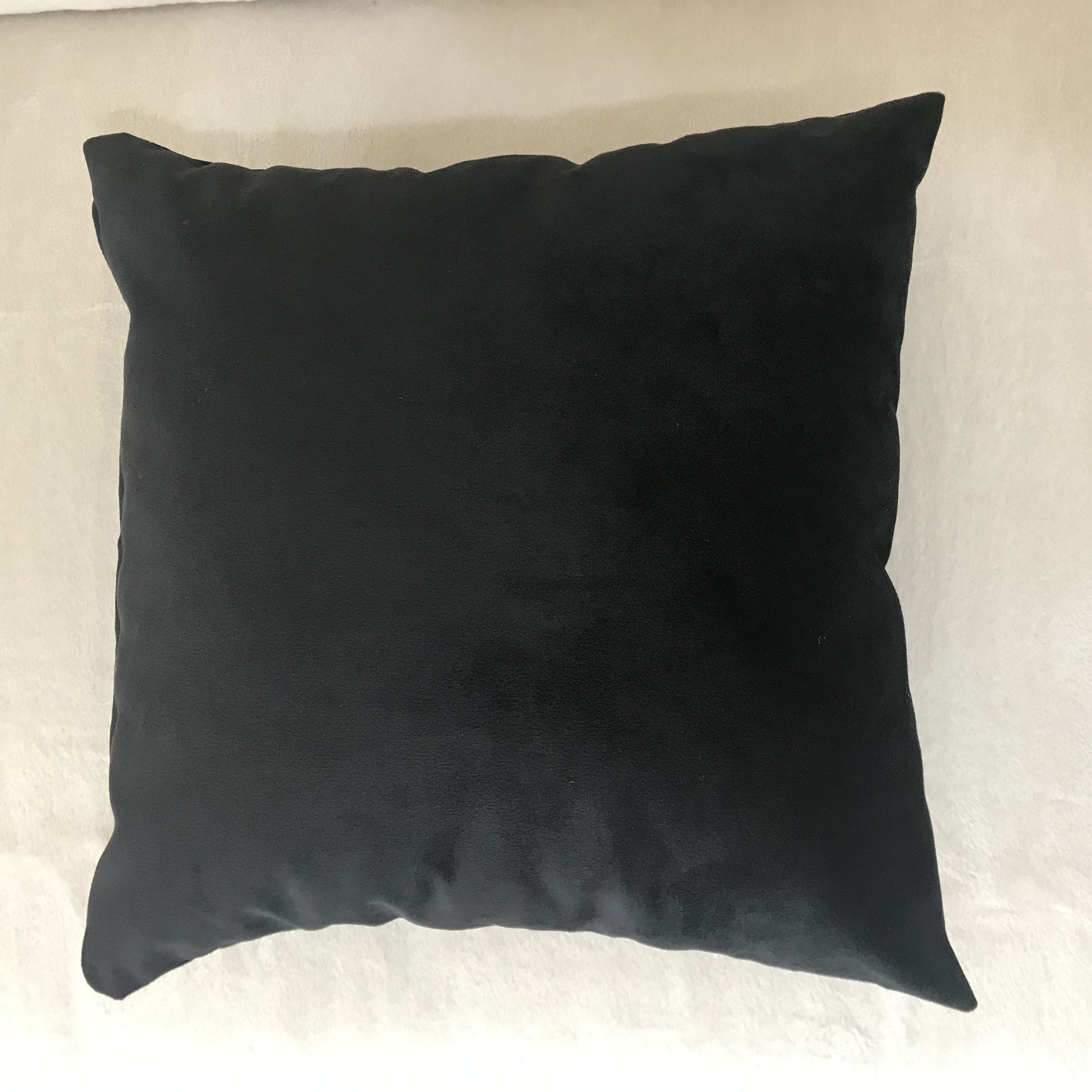 Black Velvet Throw Pillow Cover Black Luxury Velvet Pillow Etsy