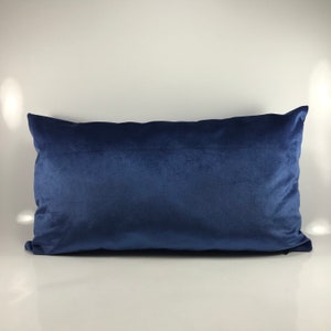 Royal Blue Velvet Throw Pillow Cover, Indigo Luxury Velvet Decorative Cushion Case