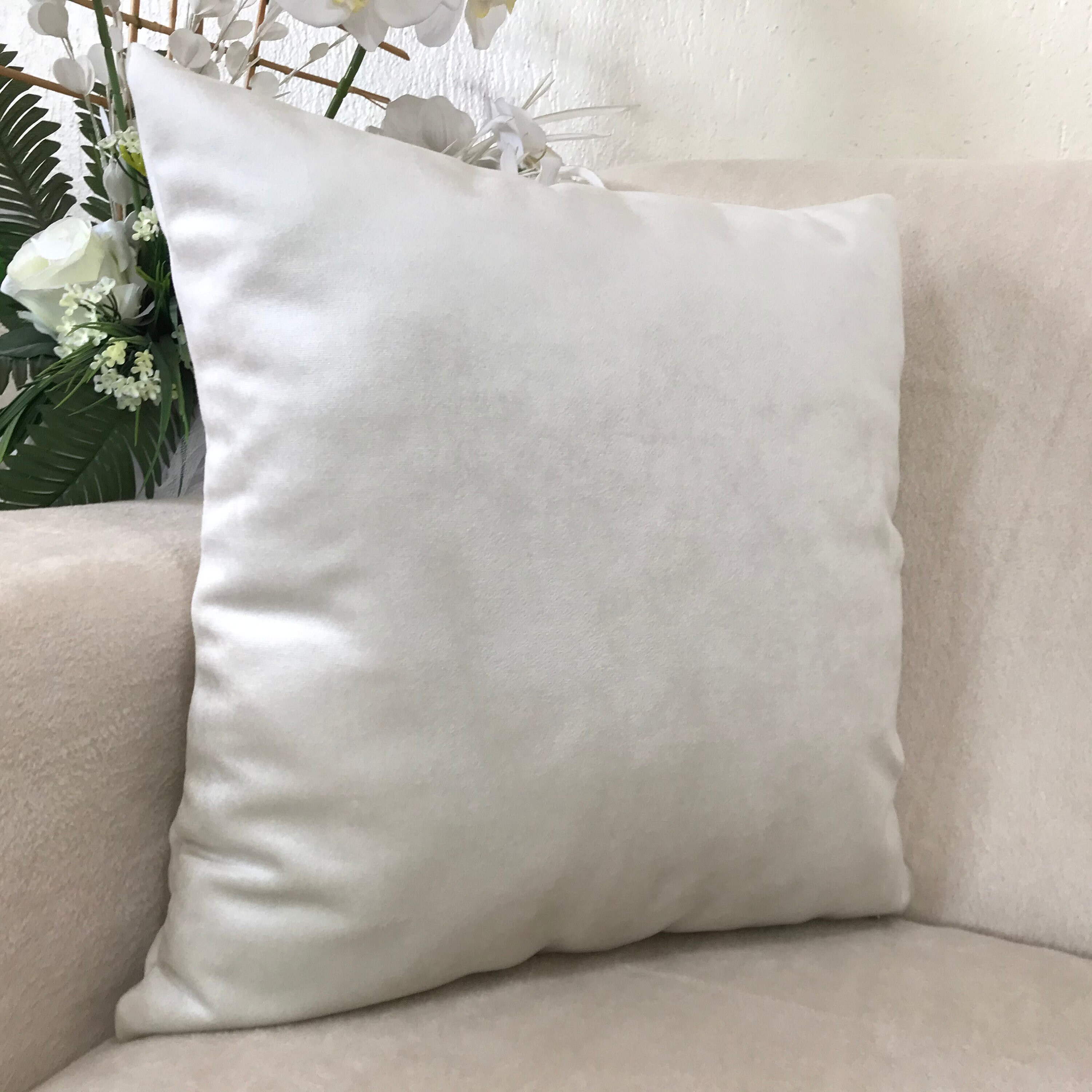 Velvet Throw Pillow Cover Luxury White Pillow cover Cream Etsy
