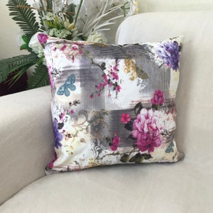 Velvet Throw Pillow Cover, Pillowcase For Bed, Luxury Velvet Cushion Cover, Pink Purple Decorative Pillow Cover, Decorative Pillow For Bed