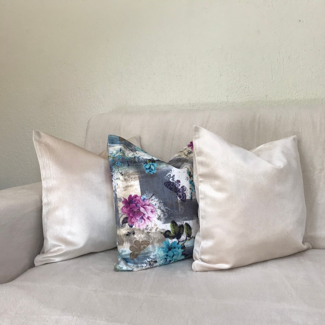 Velvet Throw Pillows Vintage Decorative Pillow Cover Boho Etsy