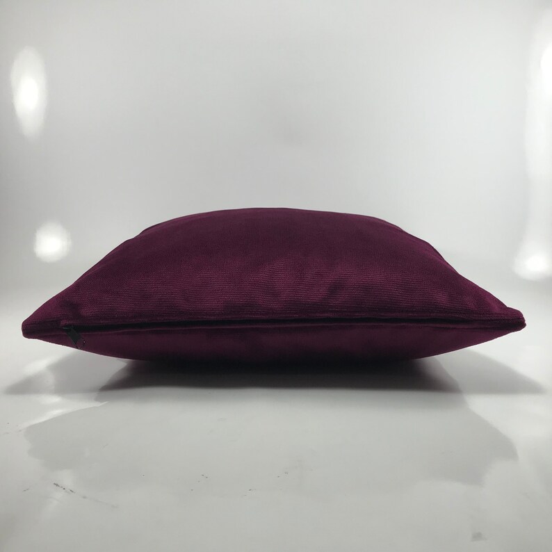 Purple Velvet Throw Pillow Cover Purple Luxury Velvet Etsy
