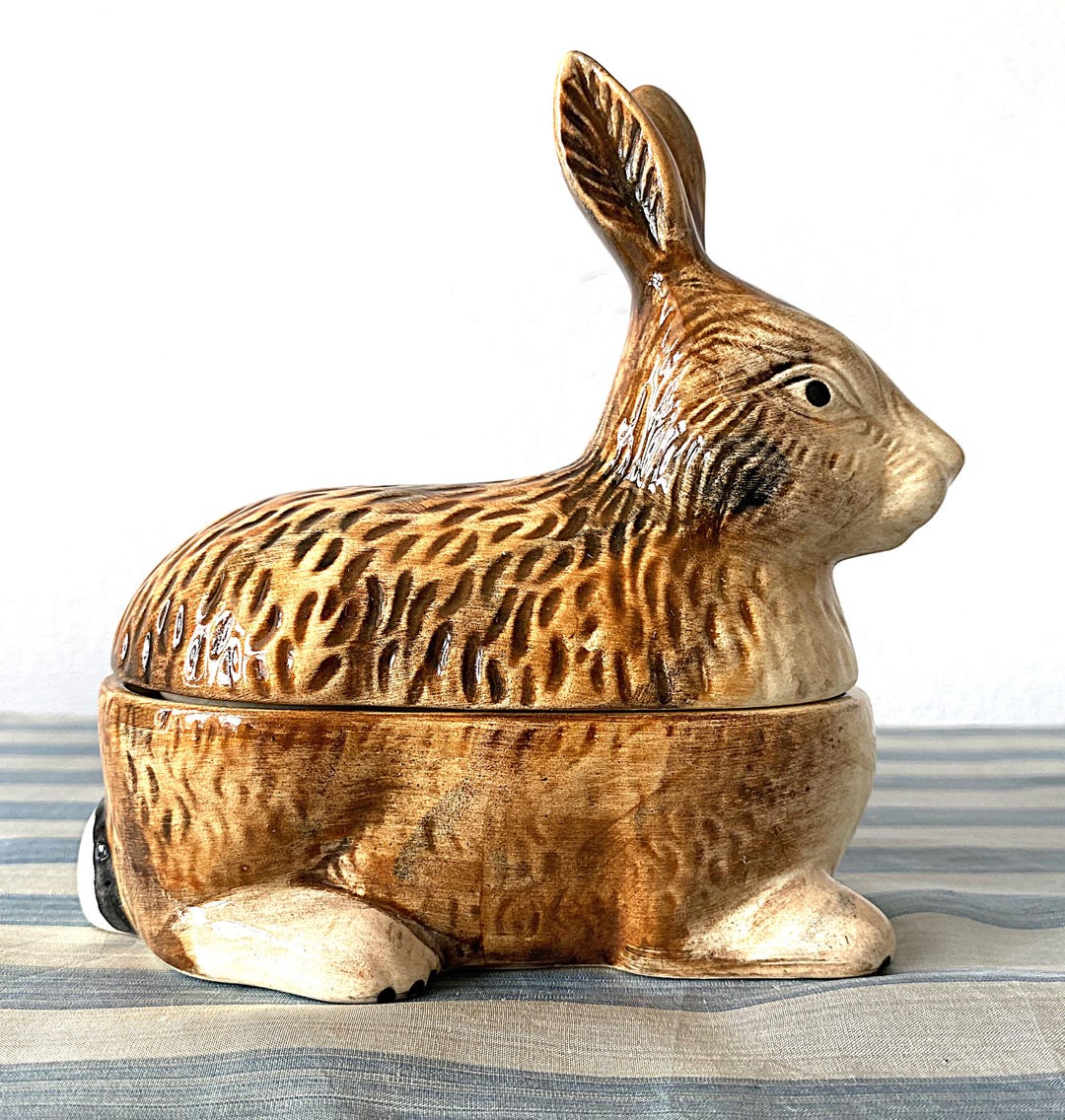 Adorable Rare Vintage French Rabbit Terrine by Michel Caugant 1950/60s ...