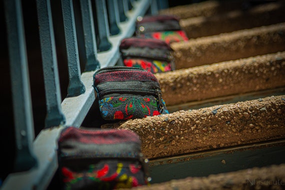 Unique Embroidered Coin Purse. Nepali Handmade Pouch