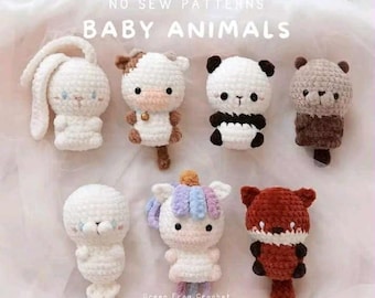 Crochet Animal Keychain | Handmade Kawaii Amigurumi Keyring
