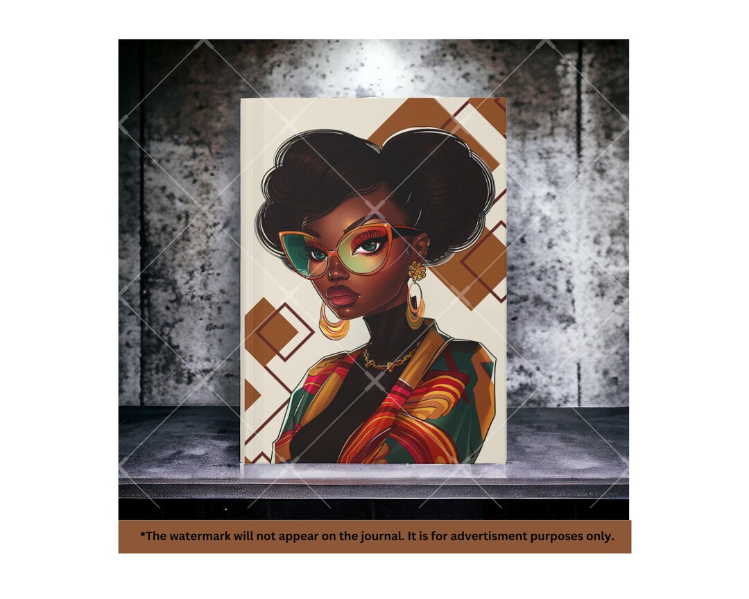 Hardcover Journal Black Woman Gratitude Journal Prayer Journal Travel ...