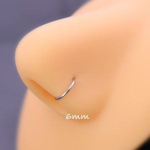 Small Hoop Tiny Hoop Minimalist Earring 18k Gold Silver for Tragus Hoop Cartilage Hoop Helix Hoop Huggie Dainty Surgical Nose Hoop Lip zdjęcie 1