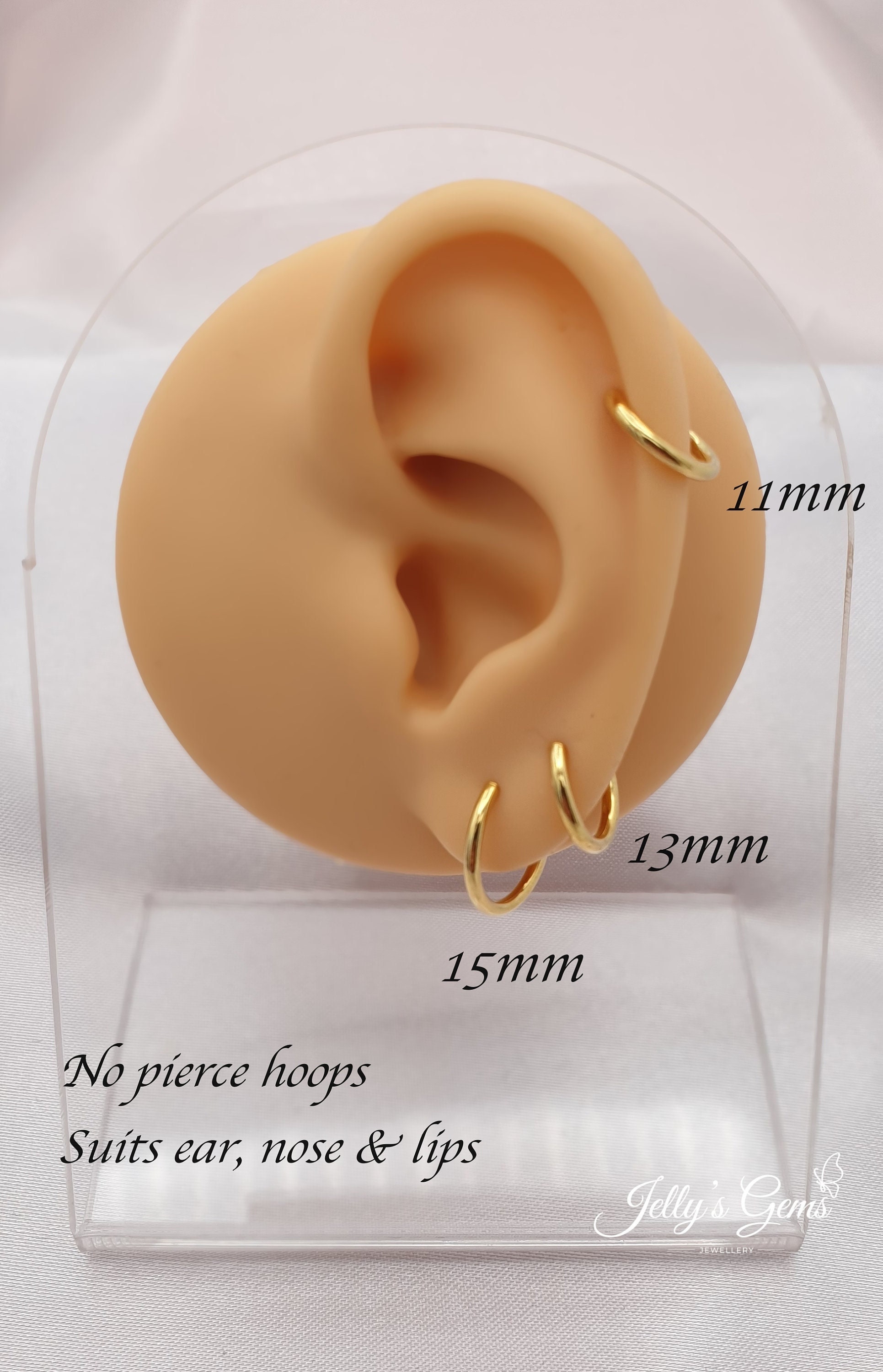 Pamido Hoop Cartilage Earring Fake Earrings Nose Rings Septum Nose Ring  Stainless Steel for Women Men Girls Silver Gold  Amazonin Jewellery