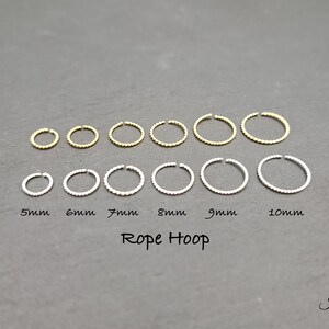 925 Sterling Silver Simple Small Hoop Tiny Minimalist Earring 18k Gold for Tragus Hoop Cartilage Hoop Helix Hoop Huggie Dainty Nose Hoop Lip image 3