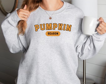 Retro Pumpkin Season Sweatshirt, Cute Fall Sweatshirt, Thanksgiving Gift, Halloween Sweatshirts For Women, Fall Gifts, Autumn Sweatshirt