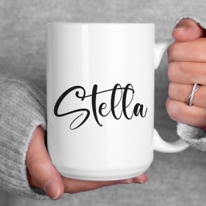 Personalized Name Mug Cursive, Gift for Her, Gift for Friend, Custom Name Mug, Personalized Christmas Gift, Office Gift, Custom Coffee Mug