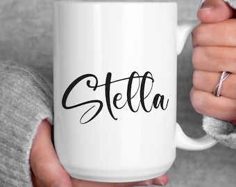 Personalized Name Mug Cursive, Gift for Her, Gift for Friend, Custom Name Mug, Personalized Christmas Gift, Office Gift, Custom Coffee Mug