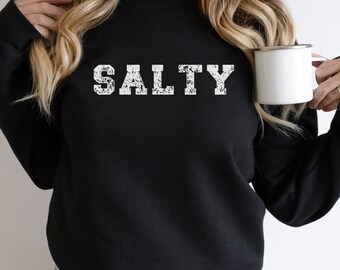 Beach Sweatshirt, Beach Lover Sweatshirt, Summer Crewneck, Vacation Sweatshirt, Salty Sweatshirt, Beach Lover Gift, Gift for Friend