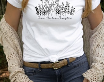 Grow Positive Thoughts Shirt,  Positive Thoughts tshirt, Mental Health Shirt, Kindness Shirt, Plant Shirt, Positive Shirt