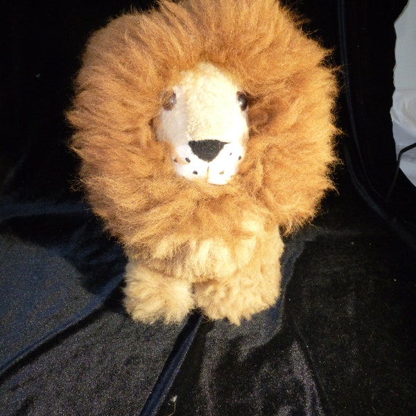 Handmade Alpaca Fur Lion  interior toy