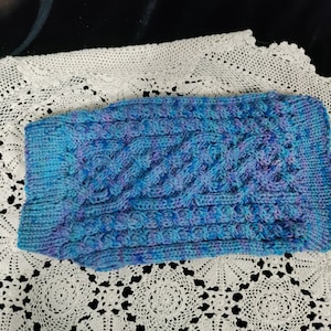 Blue dog sweater medium size dog