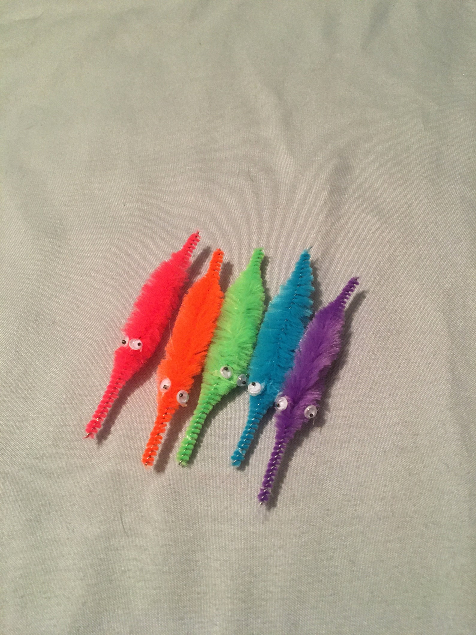 5 Pack of Mini Worms on a String Etsy