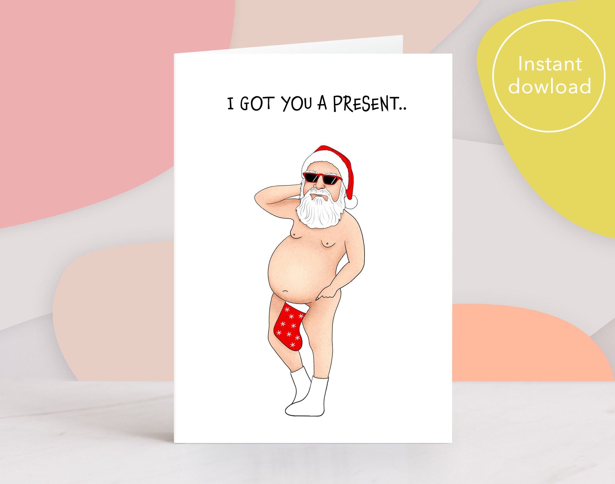 Printable Naughty Christmas Cards