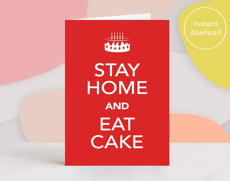 Quarantine Birthday Card Printable. Corona birthday card Etsy