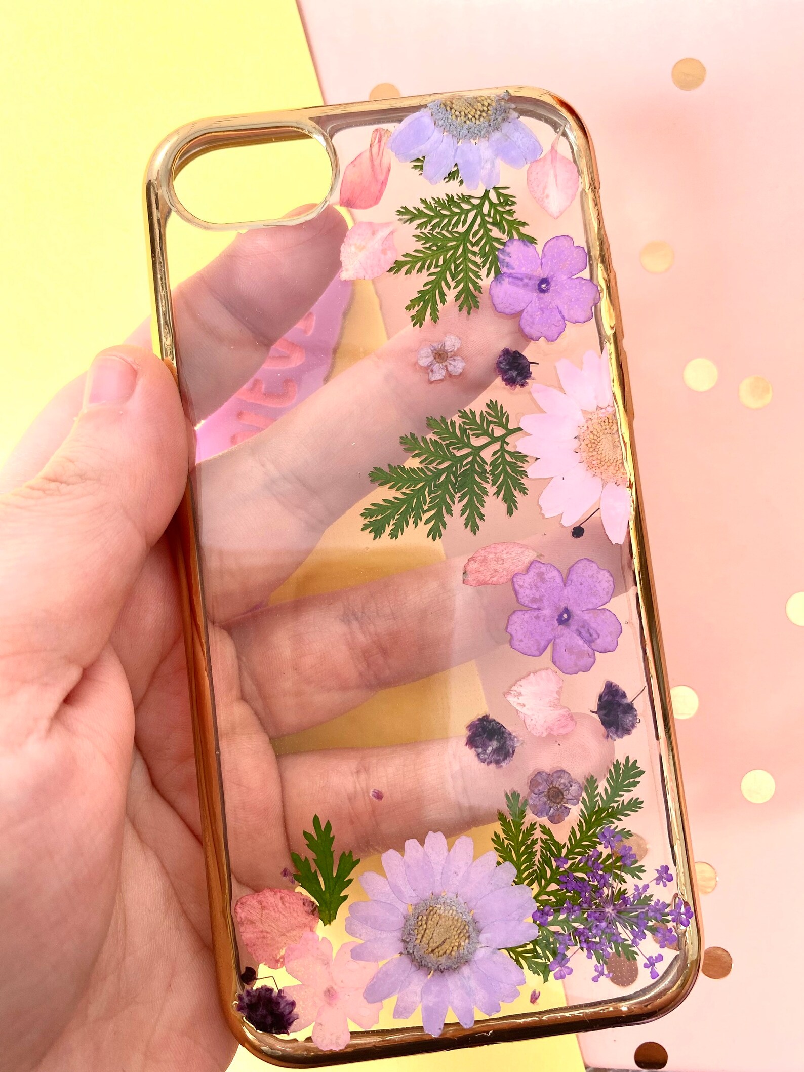 Resin Flower Phone Case. Resin Phone Case. Pressed Flowers Etsy UK