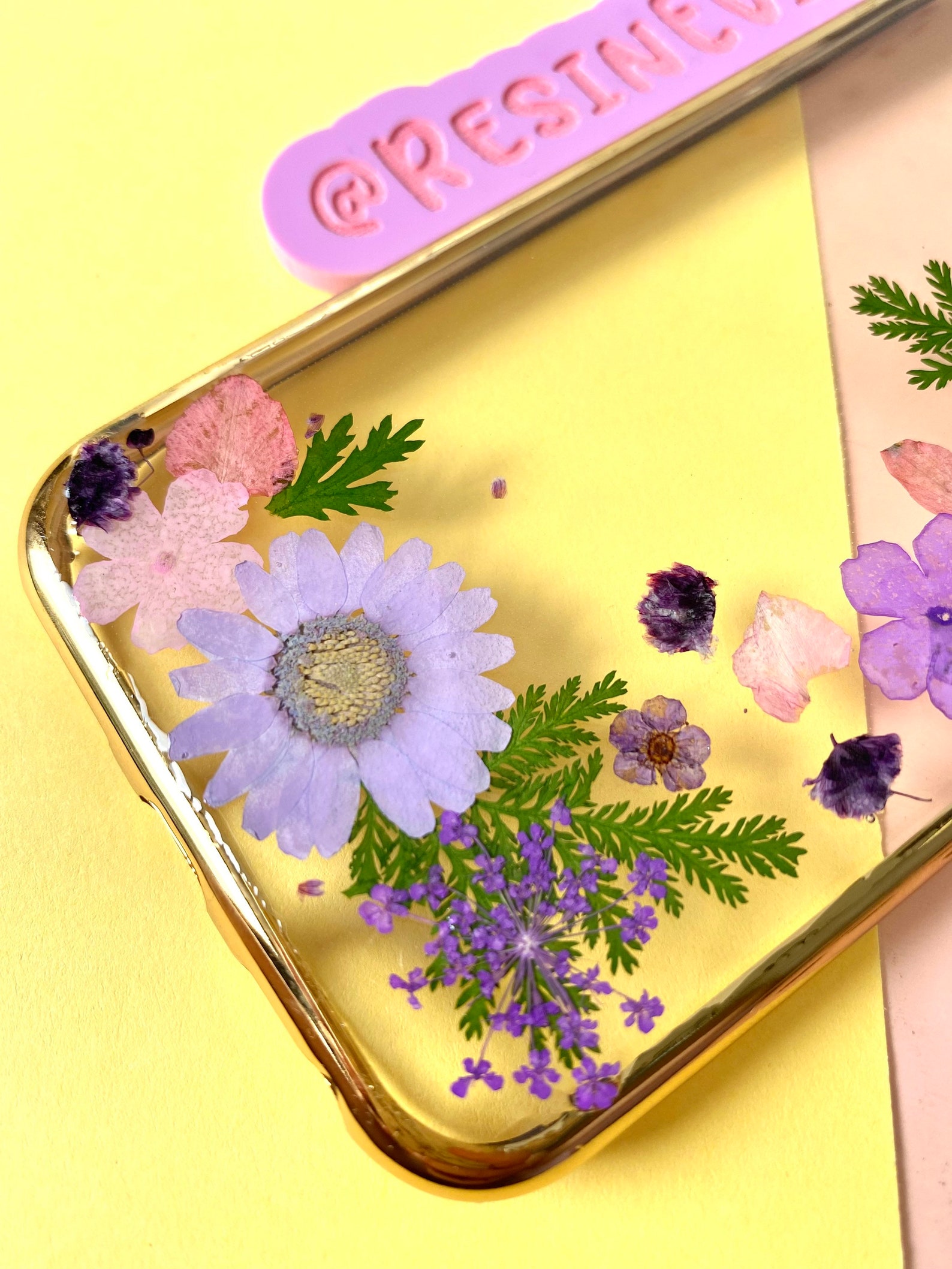 Resin Flower Phone Case. Resin Phone Case. Pressed Flowers Etsy UK