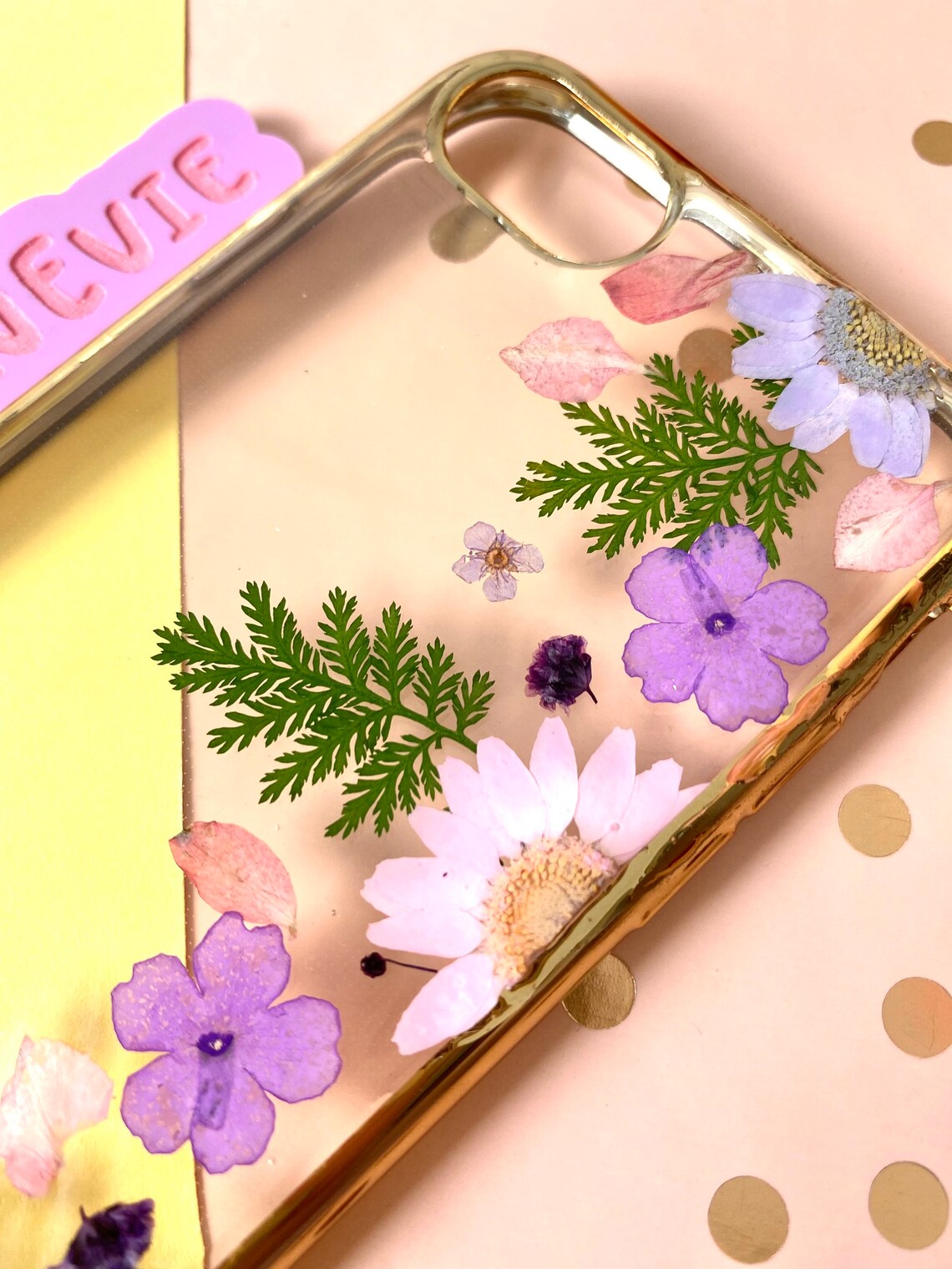 Resin Flower Phone Case. Resin Phone Case. Pressed Flowers Etsy