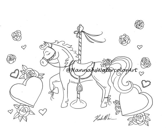 horse coloring pages printable horse art animal coloring etsy