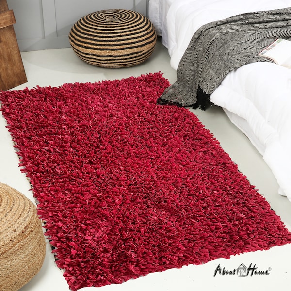 Plush SHAGGY RUGS for bed room or living room - Indoor Area Rugs - Winter Style  Christmas Rug