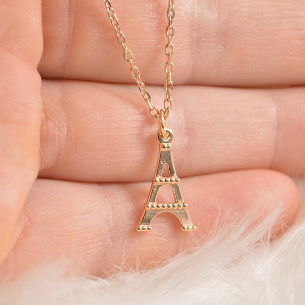 Collier Tour Eiffel, Argent 925, Pendentif Tour Eiffel, Cadeau idéal pour elle, Charm Tour Eiffel, Bijoux Tour Eiffel, Cadeau sur le thème de Paris