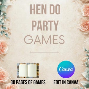 Hen Do Party Game Bundle – 30 Pages of Fun – Hen Do Printables – Bachelorette Party Games – Instant Digital Download