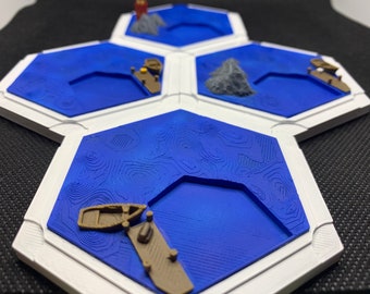 3D Port Hex Tile - Magnet Ready!