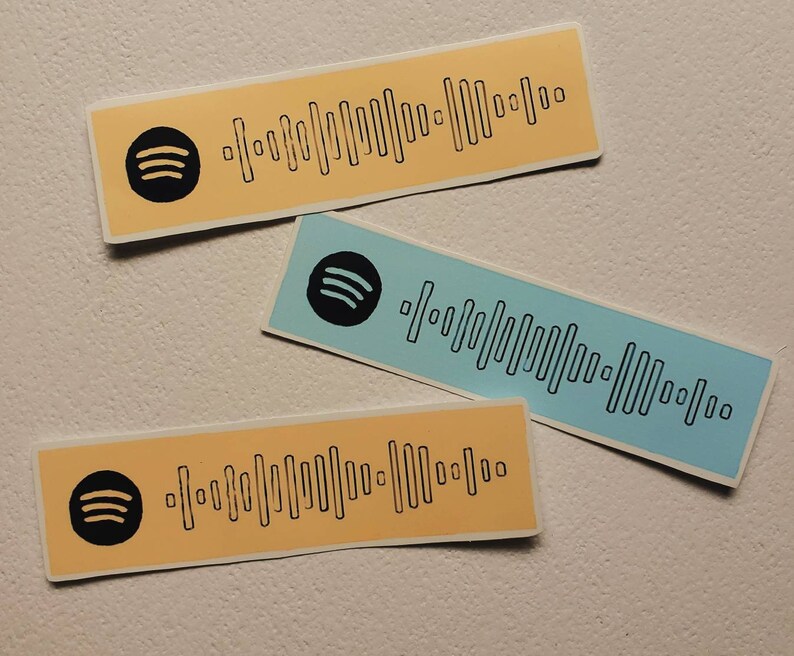 Custom Spotify Code Stickers Song Artist or Playlist/ Etsy