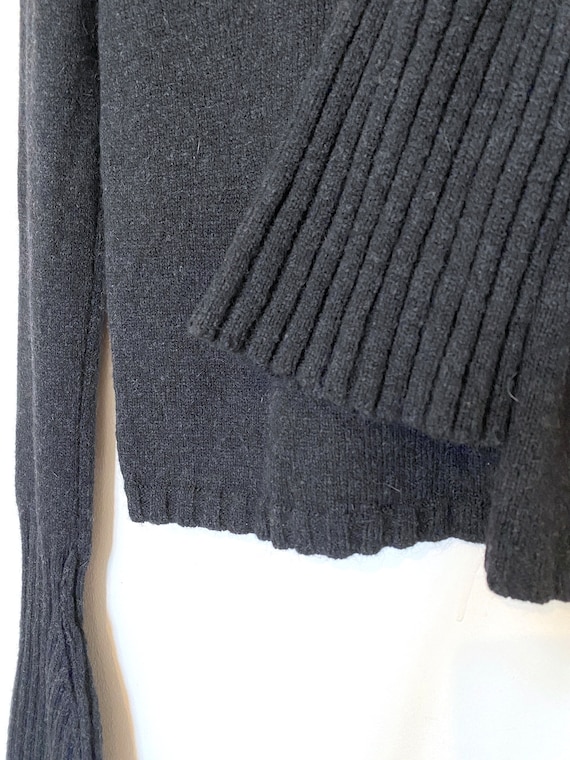 Ann Demeulemeester ニット　38 ANN DEMEULEMEESTER ニット ポンチョ アシンメトリー 38