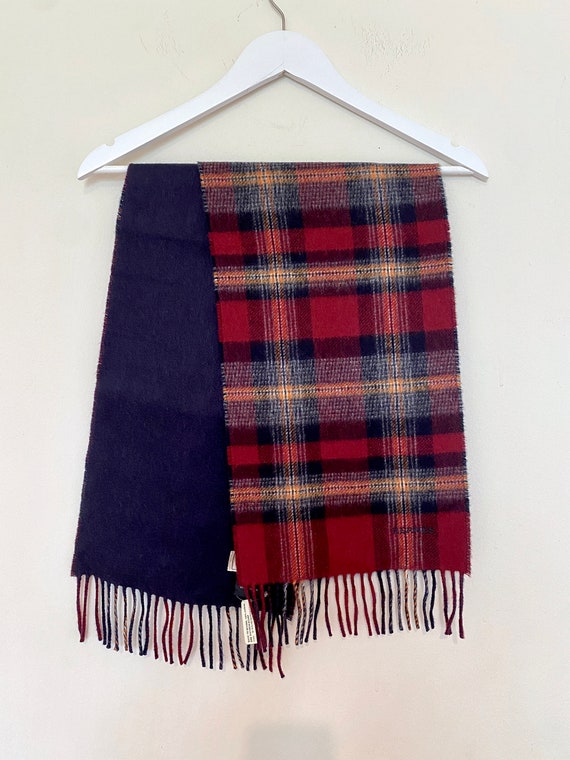 New with Tag Hermes School Plaid Preppy Scarf Size