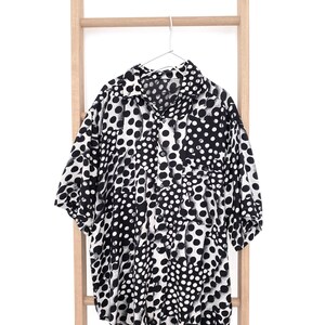 Cybercore, Goth Grunge Crazy Pattern Oversized Shirt Unisex - Etsy