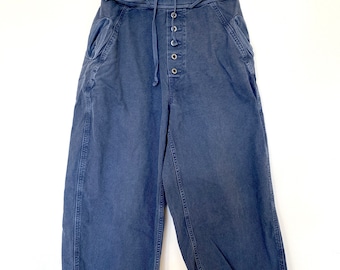 KAPITAL giapponese indaco baggy pantalone taglia: 2 JP