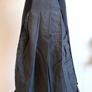 Comme des Garcons 2 layered Wool Gray Pleated Skirt Size:Small