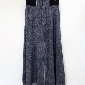 YOHJI YAMAMOTO Corduroy Stripe Long Skirt: Size Small