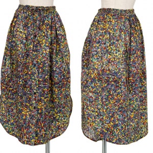 Jean-Paul GAULTIER Vintage whimsical print Drawstring Round Hem Skirt  Size: 40